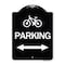 Signmission Bicycle Parking W/ Bidirectional Arrow Heavy-Gauge Aluminum Sign, 24" x 18", BW-1824-24314 A-DES-BW-1824-24314 - alternate 1
